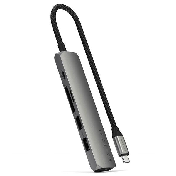 Satechi サテチ 6-in-1 USB-C Slim Multiport Adapter PD...