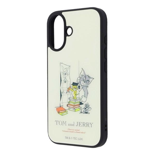 ingrem イングレム iPhone 16 トムとジェリー maru 衝撃吸収 バンパー ハイブリ...