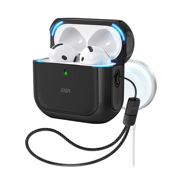 ESR イーエスアール AirPods 4 ORBIT MagSafe充電対応ハイブリッドケース ブ...