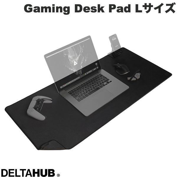 DELTAHUB デルタハブ Gaming Desk Pad Lサイズ Black デスクマット 1...
