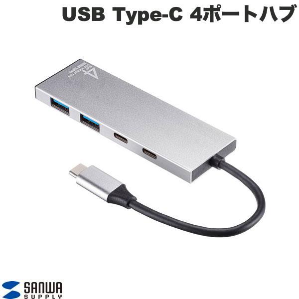 SANWA サンワサプライ USB 10Gbps Type-C ハブ USB Type-Cx2ポート...