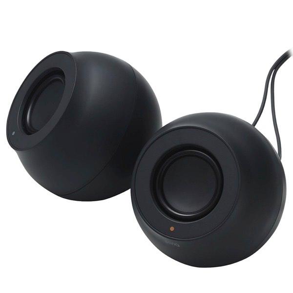 エレコム ELECOM PC用2.0chスピーカー Stina 4.4W USB接続 φ3.5 ブラ...