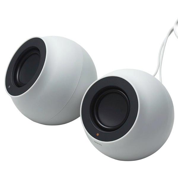 エレコム ELECOM PC用2.0chスピーカー Stina 4.4W USB接続 φ3.5 ホワ...