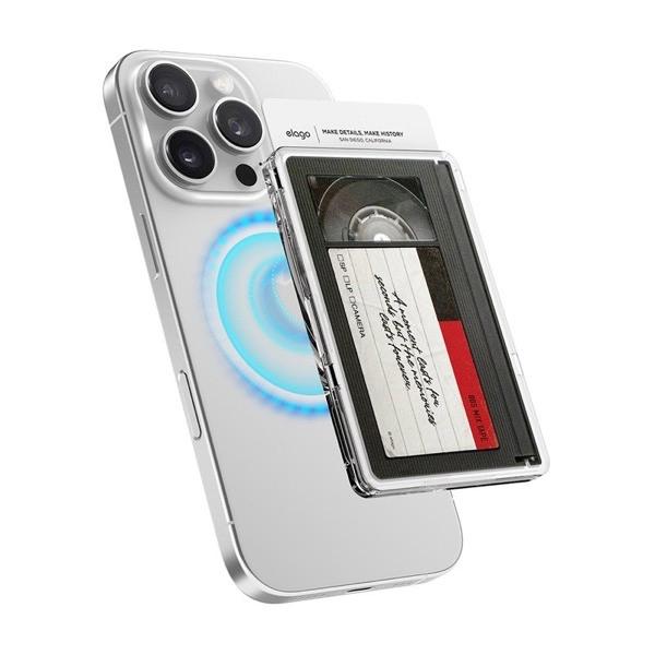 elago エラゴ monthly MAGNETIC CLEAR CARD POCKET カード収納...