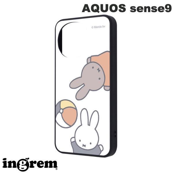 ingrem イングレム AQUOS sense9 ミッフィー maru 衝撃吸収 バンパー ハイブ...
