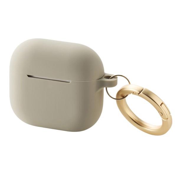 エレコム ELECOM AirPods 4 シリコンケース &amp;me MagSafe対応 カラビナ付 ...