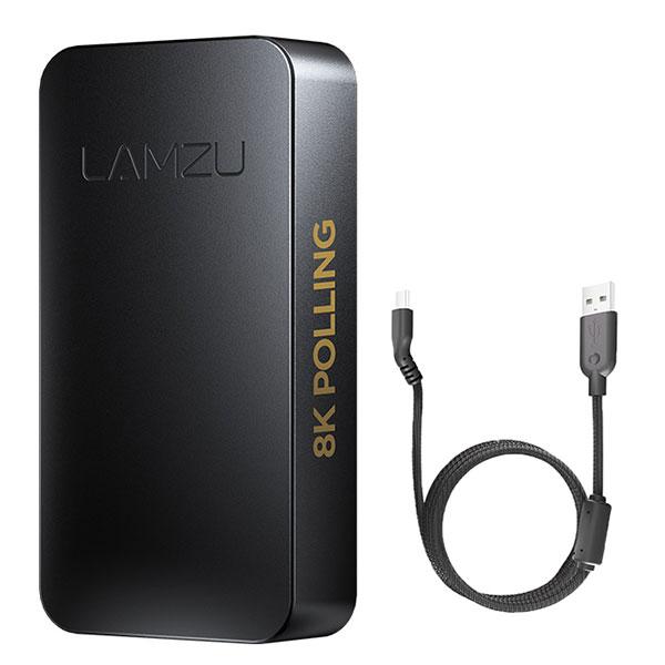 LAMZU 8Kレシーバー ケーブル付属 ブラック ラムズ