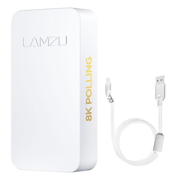 LAMZU 8Kレシーバー ケーブル付属 ホワイト ラムズ