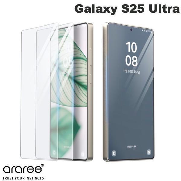 araree アラリー Galaxy S25 Ultra CORE 液晶保護ガラスフィルム 2枚入り...