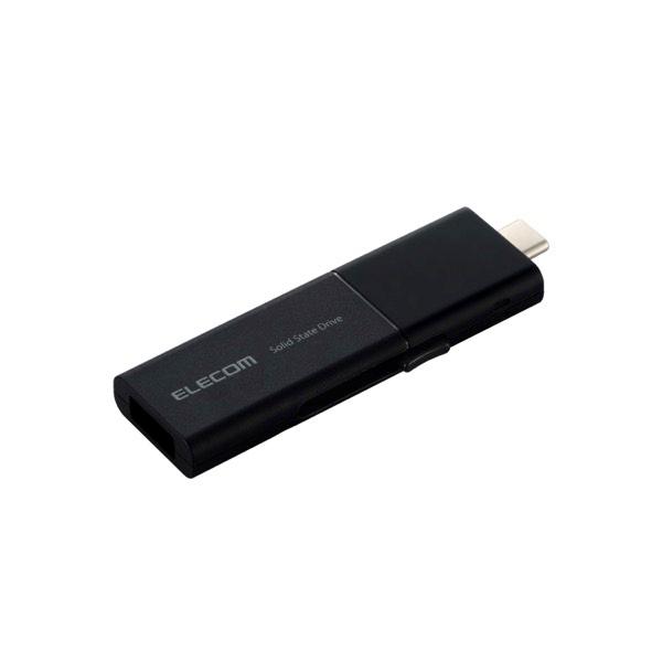 エレコム ELECOM 1TB 外付けSSD USB3.2Gen1対応 スライド式 Type-C &amp;...