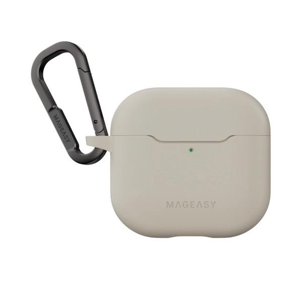 MagEasy マグイージー AirPods 4 SKIN カラビナ付き耐衝撃ケース Starlig...