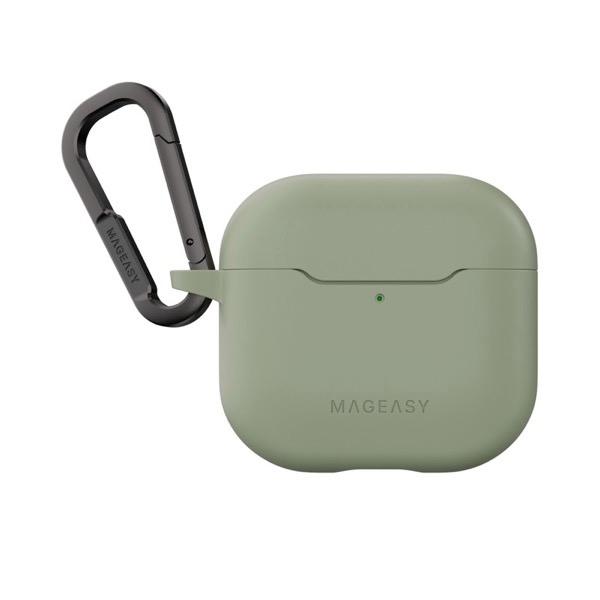 MagEasy マグイージー AirPods 4 SKIN カラビナ付き耐衝撃ケース Desert ...