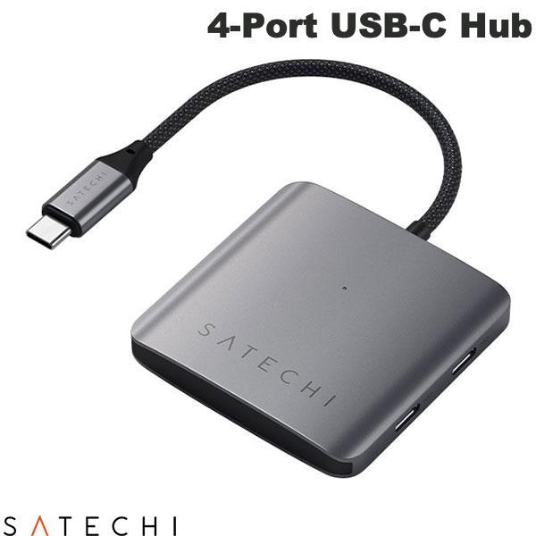 Satechi サテチ 4-Port USB-C Hub with PD対応 4ポート ハブ PST...