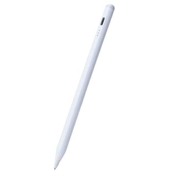 エレコム ELECOM タッチペン 充電式 iPad専用 パームリジェクション対応 ホワイト