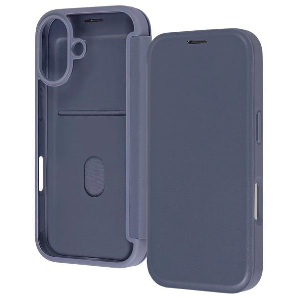 Ray Out レイアウト iPhone 17 クリアフリップケース マグネット ネイビー RT-P...
