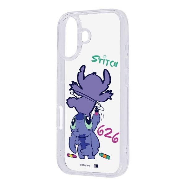 iPhone 17 ケース ディズニー 耐衝撃 ハイブリッドケース スティッチ_お絵描き2 Ray ...