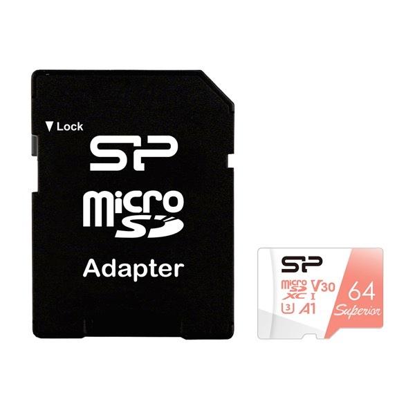 SiliconPower シリコンパワー 64GB microSDカード Superior UHS-...