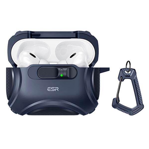 ESR AirPods Pro 3 ケース Cyber MagSafe対応 フリックロック ブルー ...