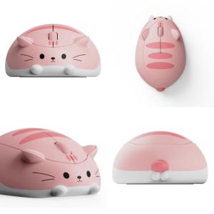 猫マウス Akko ワイヤレス ねこ ネコ 茶...の詳細画像1