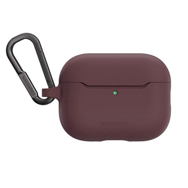 MagEasy マグイージー AirPods Pro 3 SKIN カラビナ付き耐衝撃ケース Bur...