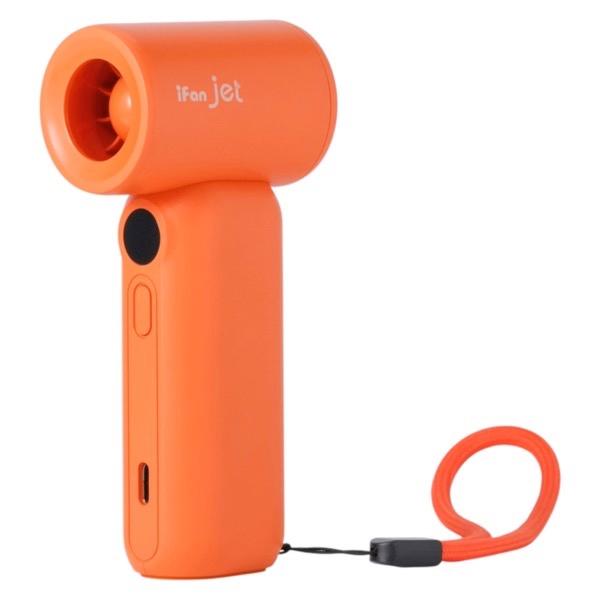 ELAiCE エレス iFan Jet 大風量 ハイスピードハンディファン オレンジ IF-JT26...