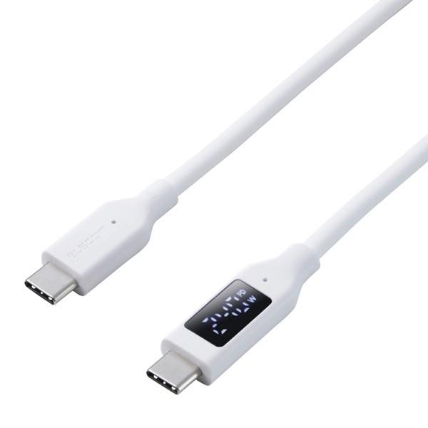 エレコム ELECOM USB Type-C to Type-Cケーブル シリコン 電力ディスプレイ...