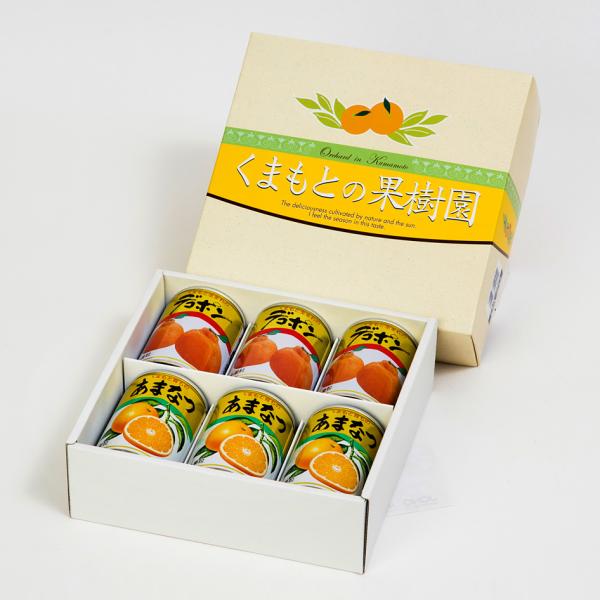 くまもとの果樹園 [デコポン・あまなつ缶詰セット] [300g缶詰×6缶入]