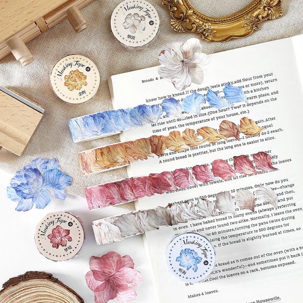 MT699 花びら 一枚ずつ 約100枚 花弁 花吹雪 マステ ロールシール コラージュ素材 コラー...