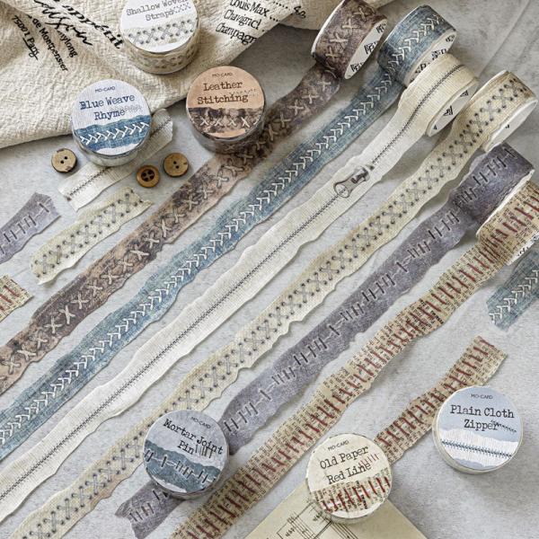 MT773 ファスナー ステッチ 縫い目 ジップ 繋ぎ目 継目 マステ ロールシール コラージュ素材...