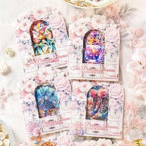 コラージュ 素材 シール リボン 宝石箱 香水...の詳細画像5