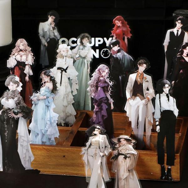 コラージュ 素材 シール 人物 女性 男性 女の子 ジャンクジャーナル アンティーク ヴィンテージ ...