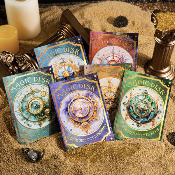 コラージュ 素材 シール 魔法 宇宙 コンパス 方位磁針 月 星 懐中時計 ジャンクジャーナル 海外...