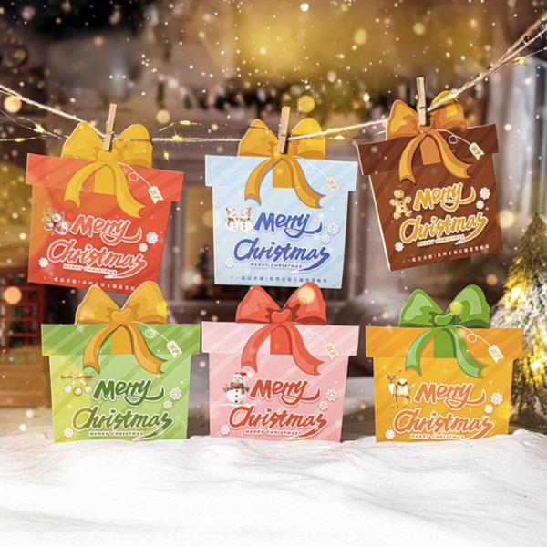 ST744 クリスマス 人物 女性 サンタ 雪だるま ツリー オーナメント 飾り 暖炉 コラージュ素...