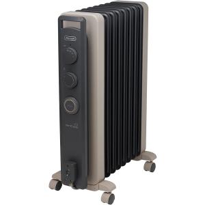 アウトレット　De'Longhi (デロンギ) オイルヒーター ヴェルティカルド RHJ21F0812-GY ゼロ風暖房 静音 乾燥しにくい 安全プラグ [8-10畳] 　正規品　送料無料