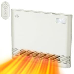 QUADS セラミックヒーター セラミックファンヒーター 暖房器具 ワイドスリム 薄型 人感センサー 室温センサー ?の商品画像