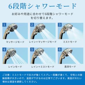 【最新モデル】シャワーヘッド マイクロナノバブ...の詳細画像4