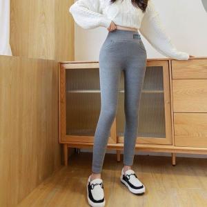 レギンスパンツ 裏起毛 レディース リブ レギ...の詳細画像2