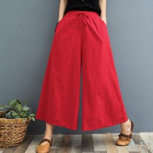 ガウチョパンツ ワイドパンツ レディース 大き...の詳細画像3