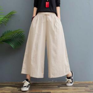 ガウチョパンツ ワイドパンツ レディース 大き...の詳細画像4