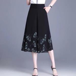 シフォン ガウチョパンツ 花柄 レディース 春...の詳細画像2