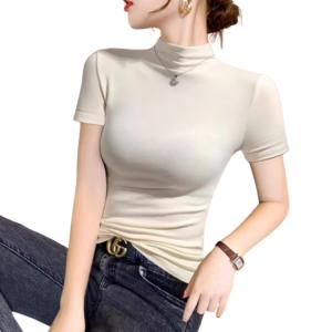 2枚セット ハイネック Tシャツ カットソー ...の詳細画像4