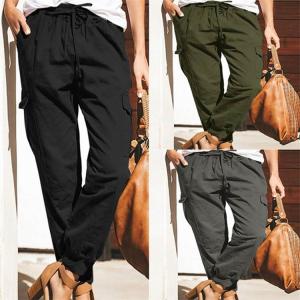 ロングパンツ レディース カーゴパンツ ロング...の詳細画像1