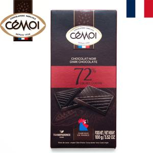 CEMOI セモア 72%ダークチョコレート100g 板チョコレート ハイカカオ フランスみやげ フランス土産 輸入菓子 夏季クール