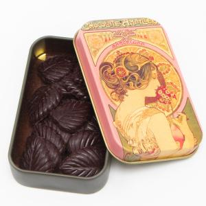 アマリエ ミュシャ缶 リーブスダークチョコレー...の詳細画像3