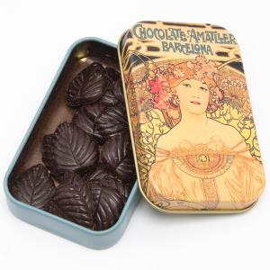 アマリエ ミュシャ缶 リーブスダークチョコレー...の詳細画像4