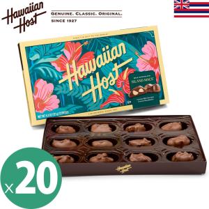 ハワイアンホースト ハイビスカスマカダミアナッツチョコレート 20箱セット(1箱あたり12粒121g入） Hawaiian Host マカデミア 輸入菓子 夏季クール