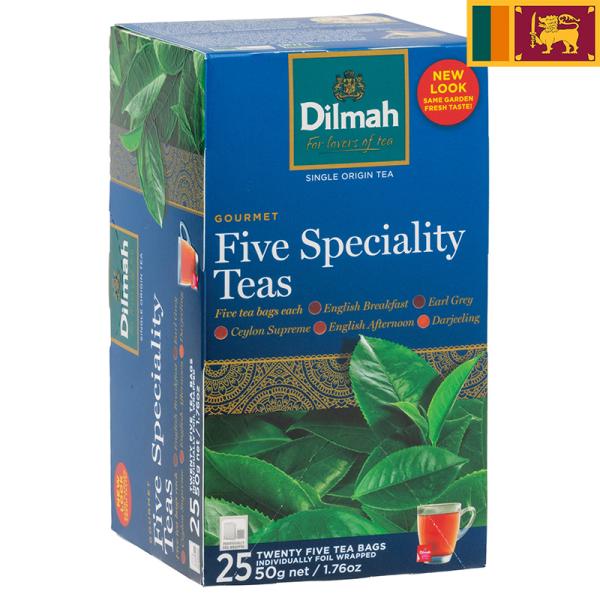 Dilmah ディルマ 紅茶バラエティパック 50g(25袋入) 5種類 ティーバッグアソート 紅茶...