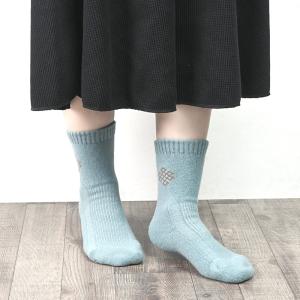 モンゴル ウールソックス ブルー Lサイズ 羊...の詳細画像1