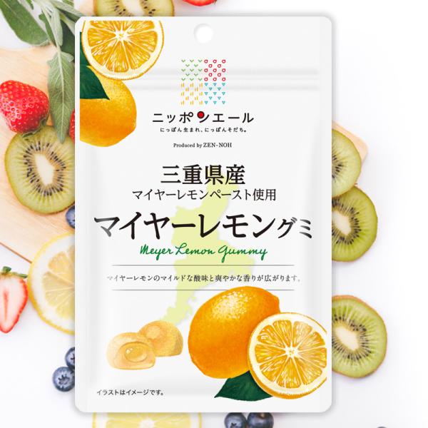 全農 ニッポンエール 三重県産マイヤーレモングミ 檸檬 柑橘 ご当地グミ お菓子 フルーツグミ 果実...
