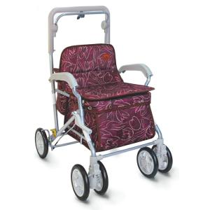 須恵廣工業 シルバーカー ユーメイトHGT/No.518 チューリップワイン